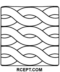 Bequeme Muster Fäden Ausmalbild