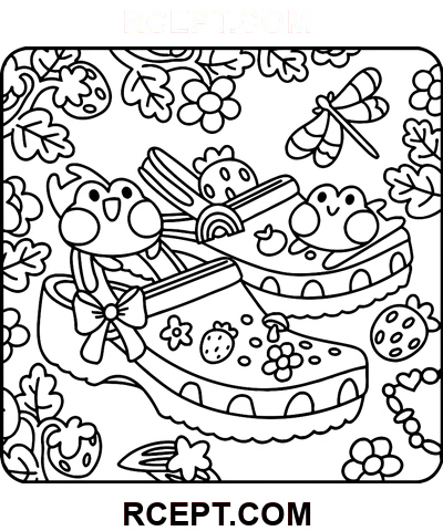 Froschtage für kreative Abenteuer Ausmalbild