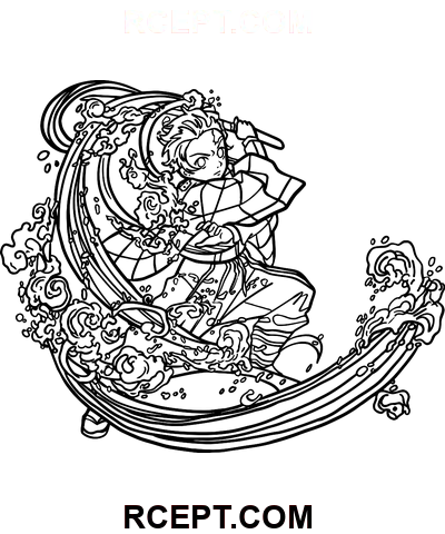 Zeichnung Demon Slayer Ausmalbild