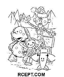 Bezauberndes Rudolph Rentier Ausmalbild