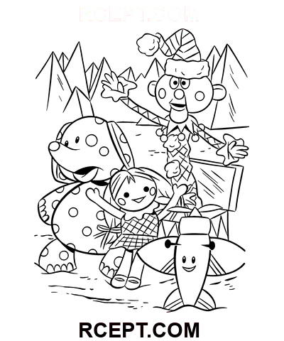 Bezauberndes Rudolph Rentier Ausmalbild