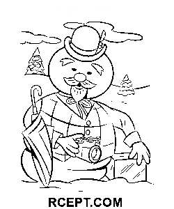 Schönes Rudolph Rentier Ausmalbild