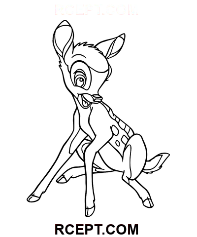 Entzückender Hirsch Ausmalbild