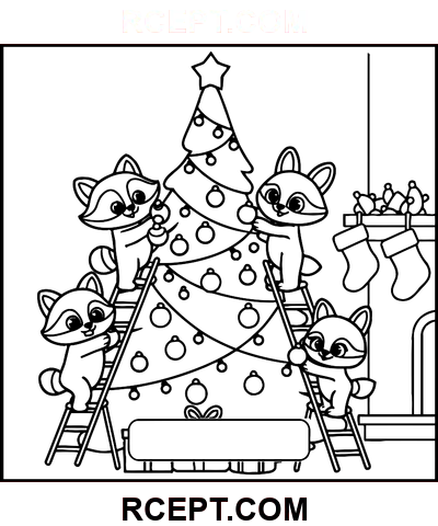 Flauschige Freunde für alle Fähigkeitsstufen Ausmalbild