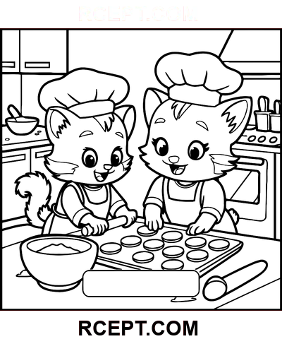 Flauschige Freunde für künstlerischen Genuss Ausmalbild