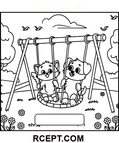 Flauschige Freunde für künstlerische Köpfe Ausmalbild
