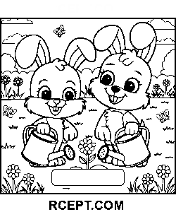 Flauschige Freunde für Ruhe und Frieden Ausmalbild