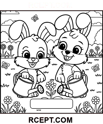 Flauschige Freunde für Ruhe und Frieden Ausmalbild