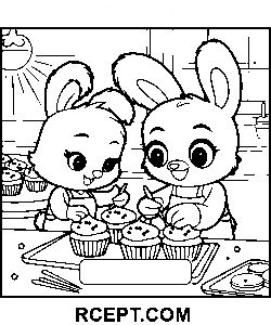 Flauschige Freunde für kreative Abenteuer Ausmalbild