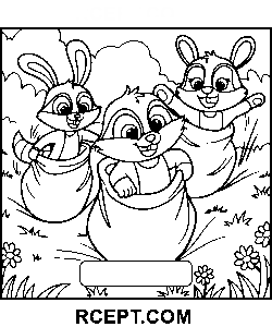 Flauschige Freunde für kreative Ruhe Ausmalbild