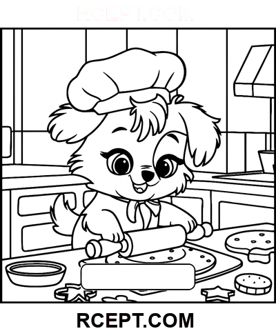 Flauschige Freunde für Familienaktivitäten Ausmalbild