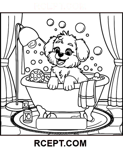 Flauschige Freunde für Entspannung und Ruhe Ausmalbild