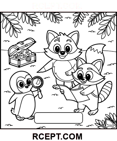 Flauschige Freunde für spirituelle Ruhe Ausmalbild