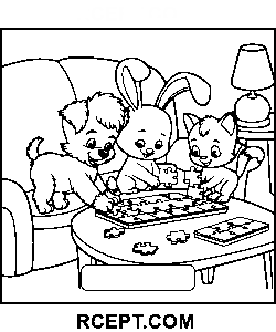 Flauschige Freunde Großartig Ausmalbild
