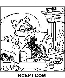 Flauschige Freunde Skizze Ausmalbild
