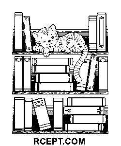 Bücher für Familienaktivitäten Ausmalbild