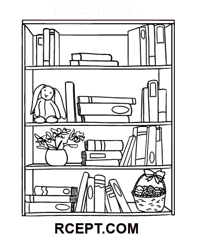 Bücher für Ferienprojekte Ausmalbild