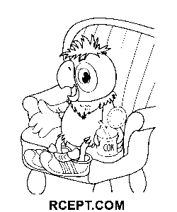 Einfache Rückkehr des verlorenen Papageis Ausmalbild