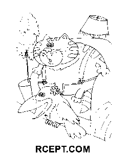 Ausgezeichnete Rückkehr des verlorenen Papageis Ausmalbild