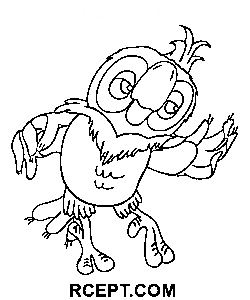 Rückkehr des verlorenen Papageis Leichtes Zeichnen Ausmalbild