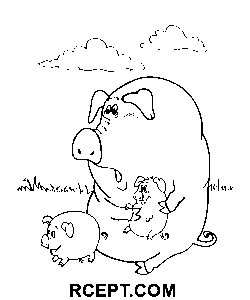 Rückkehr des verlorenen Papageis Handzeichnung Ausmalbild