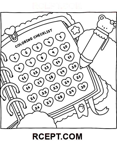 Berrie für kreative Ruhe Ausmalbild