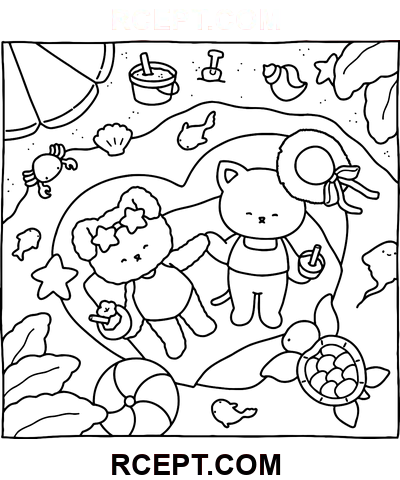 Berrie für Spaß am Lernen Ausmalbild