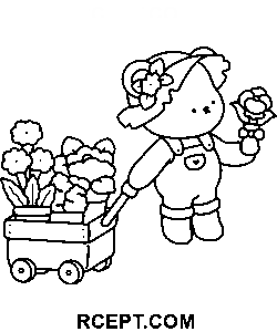 Berrie für den Heimunterricht Ausmalbild