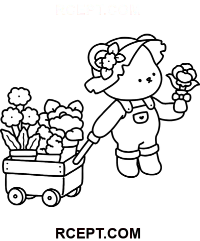 Berrie für den Heimunterricht Ausmalbild