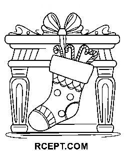 Mutige und einfache Weihnachtsunterhaltung Ausmalbild