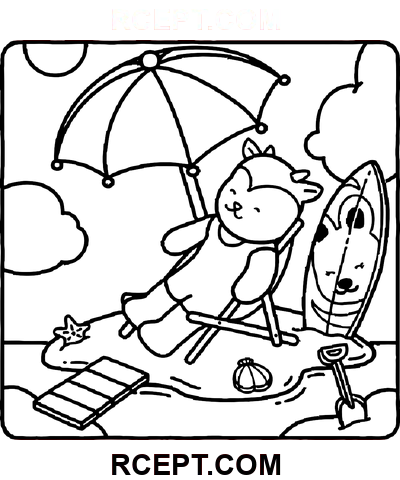 Browmies Sonnige Tage Für Kreative Ruhe Ausmalbild
