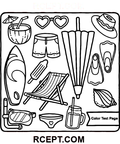Browmies Sonnige Tage für kreative Köpfe Ausmalbild
