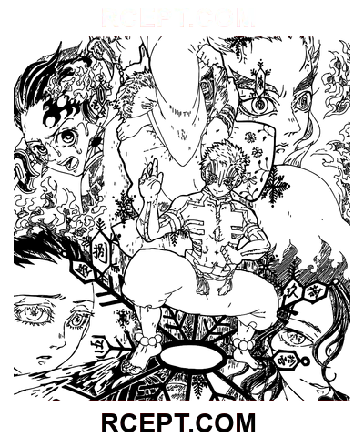 Easy Drawing Demon Slayer coloring page