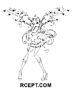 Bloom Believix coloring page