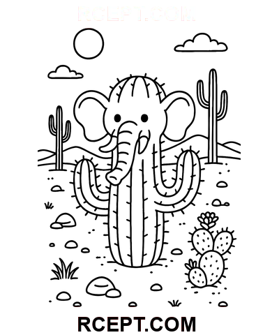 Lirili Larila Brainrit coloring page