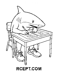 Tralalero Tralala Writing coloring page