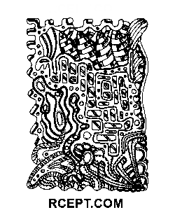 Arte de ornamento psicodélico dibujo para colorear
