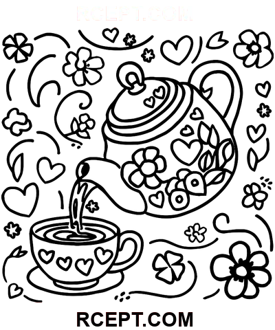 Magia navideña maravillosa dibujo para colorear