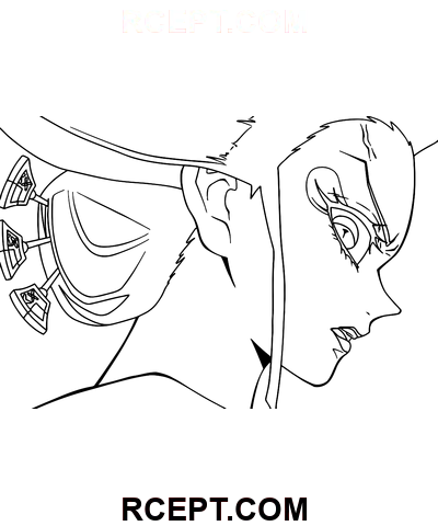 Demone delle Dodici Lune disegno da colorare