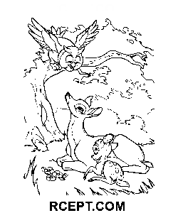 Il gufo ha portato buone notizie disegno da colorare