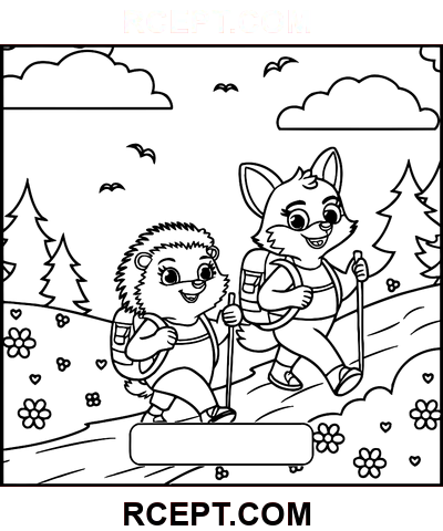 Amici soffici per la pratica della consapevolezza disegno da colorare