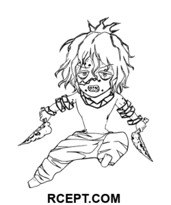 Chibi Gyutaro farvelægning side