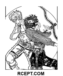 Obanai Iguro og Sanemi Shinazugawa farvelægning side