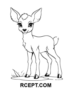 Yndig råhjort farvelægning side