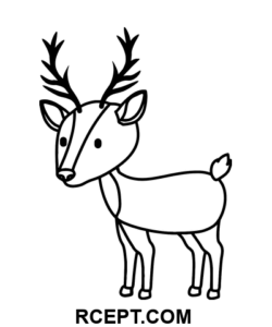 Julerensdyr farvelægning side