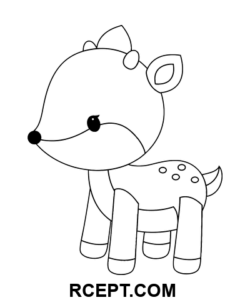 Hjorte legetøj farvelægning side