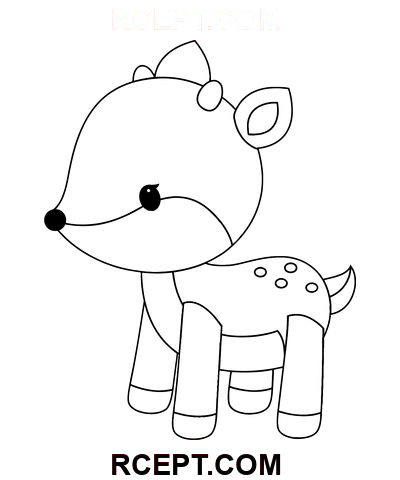 Hjorte legetøj farvelægning side
