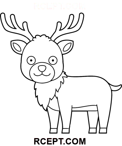 Lette rensdyr farvelægning side