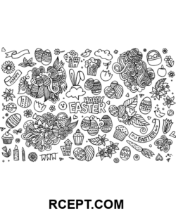Påskekrusedulle for voksne farvelægning side
