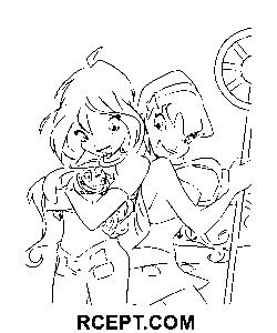 Winx-troldmænd farvelægning side